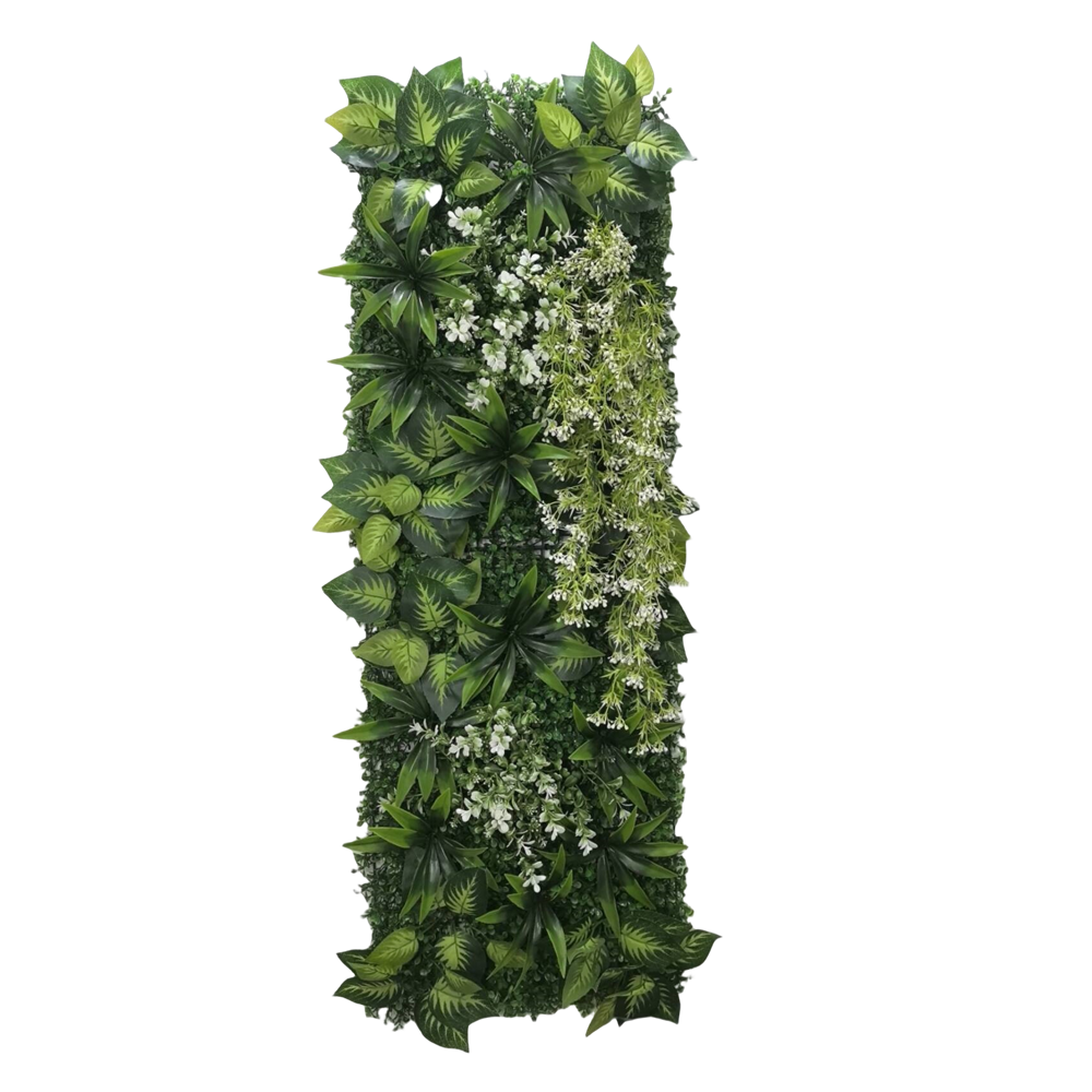 Flower Wall Panel - Home Decoration White Artificial Flower Artificial
