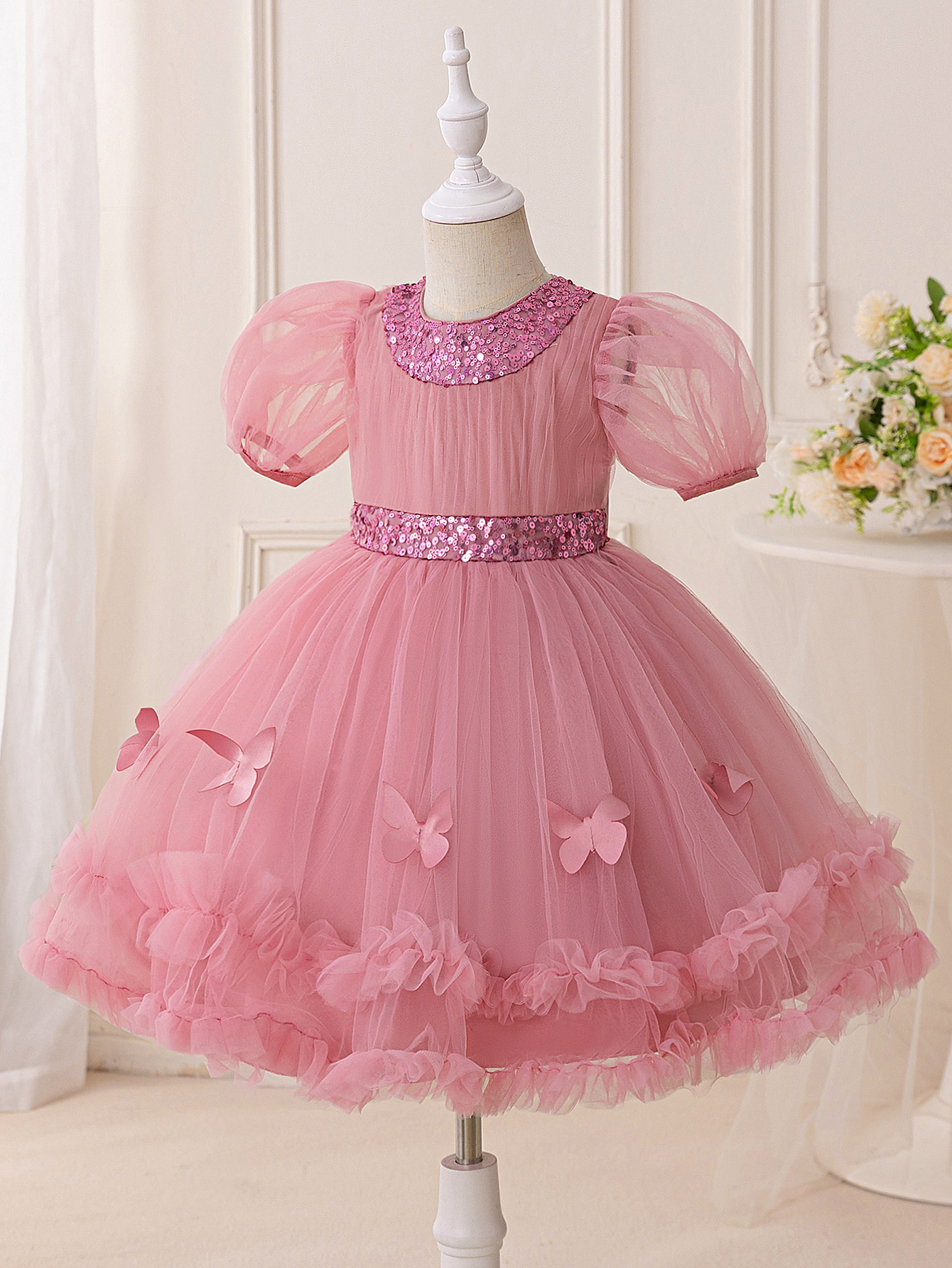 Elegant Sequin Party Girls Dre - Glitter Tablecloth ulasan dan harga