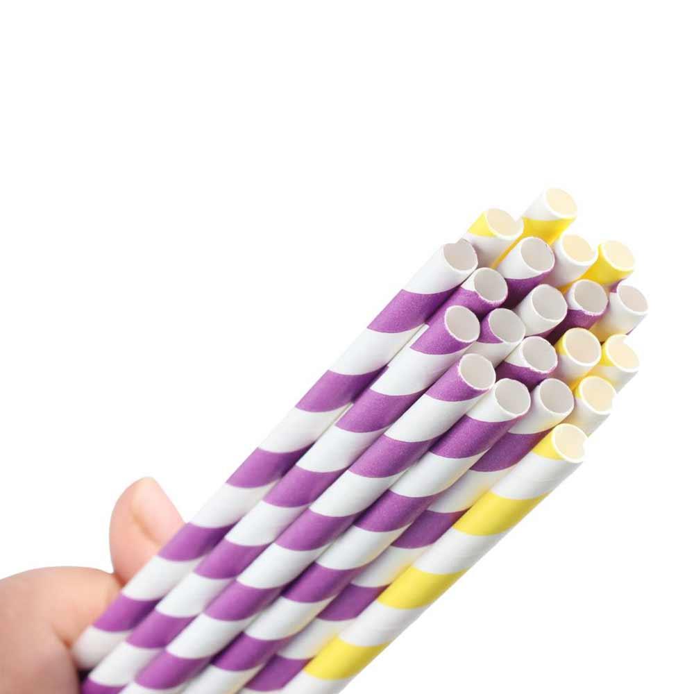 Colorful Stripe Pattern for We - Paper Straw Color ulasan dan harga