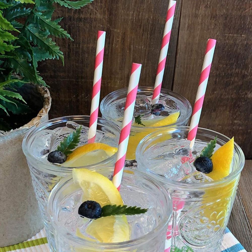 Colorful Stripe Pattern for We - Paper Straw Color ulasan dan harga