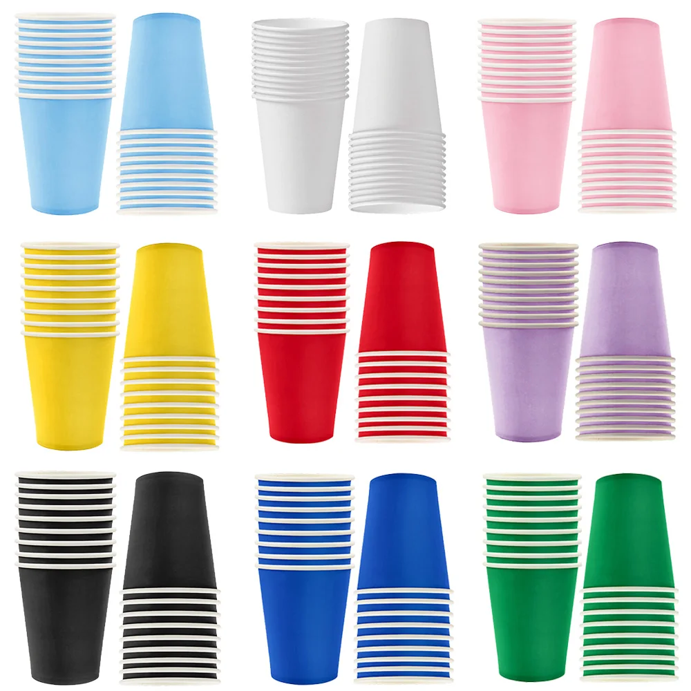 10/20/30/50pcs Solid Color Dis - Paper Straw Color ulasan dan harga