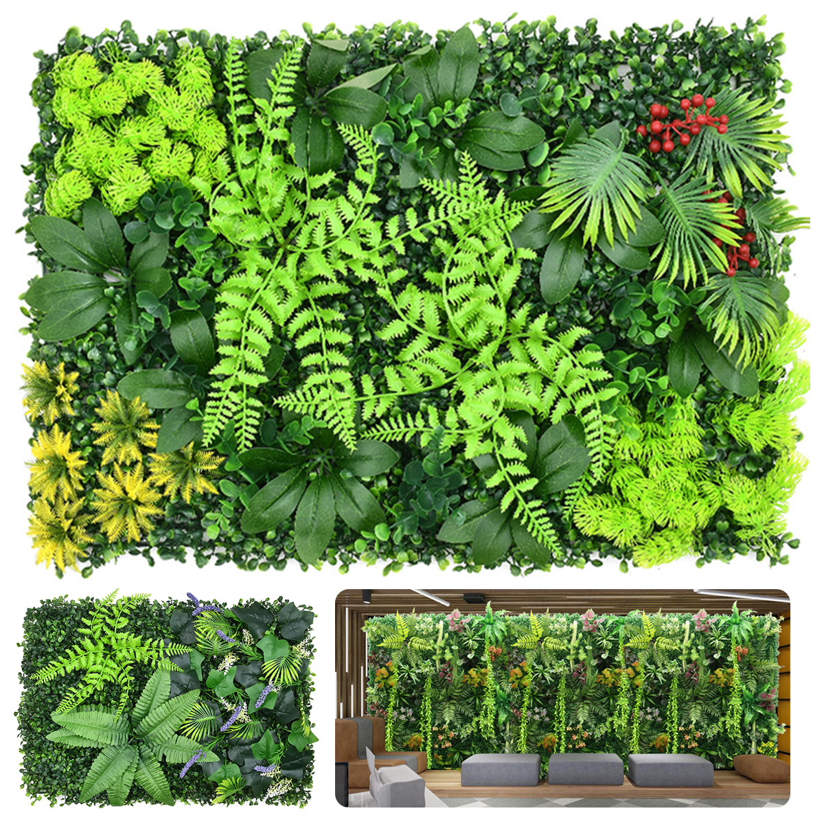 Artificial Plant Wall Plastic  - Flower Wall Panel ulasan dan harga