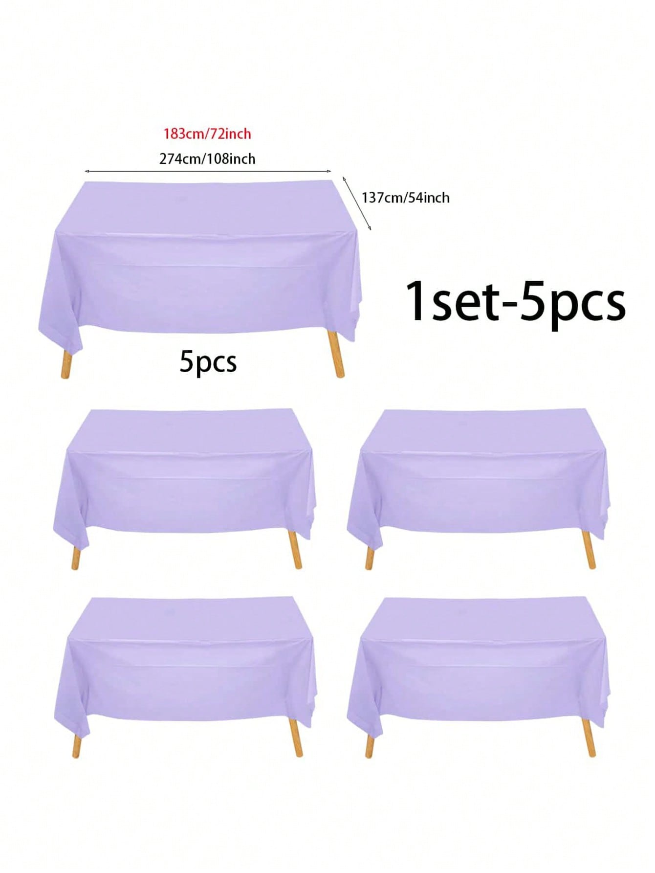 5pcs Disposable Plastic Party  - Table Cloth Disposable ulasan dan harga
