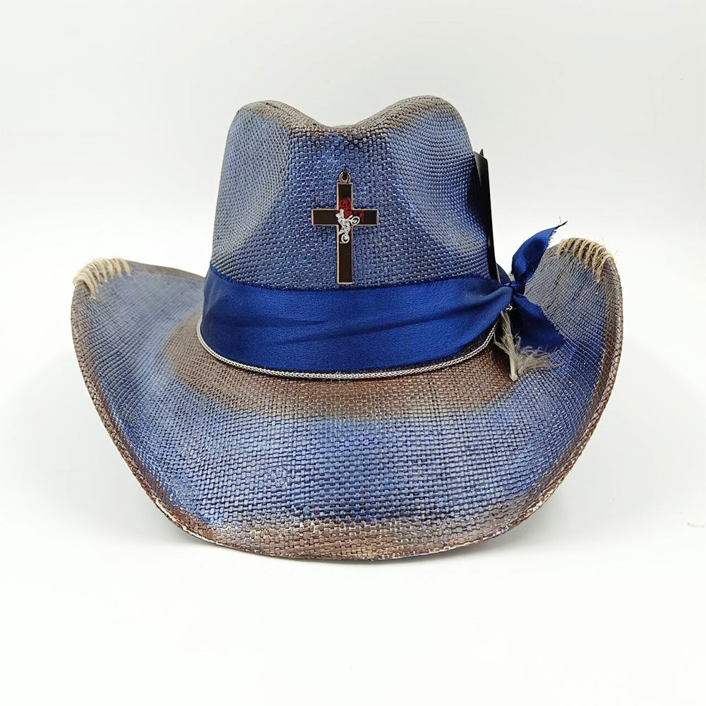 Western summer cowboy hat stra - Paper Straw Color ulasan dan harga