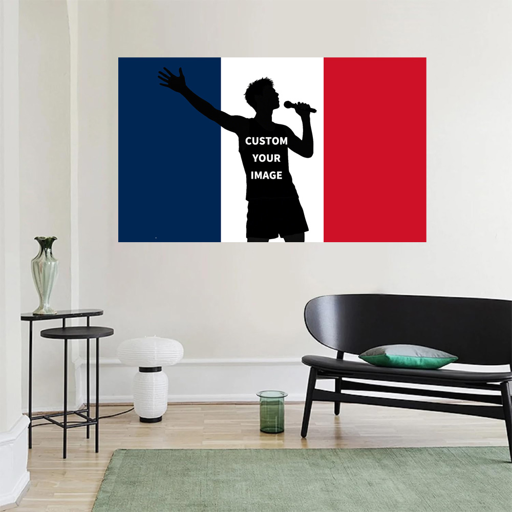 1pc 2D FLAT Personalize France - Event Party ulasan dan harga