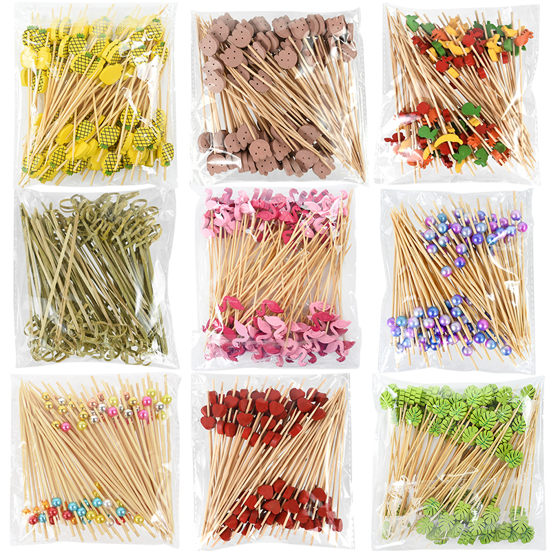 100Pcs Disposable Bamboo Skewe - Centerpiece Stick ulasan dan harga