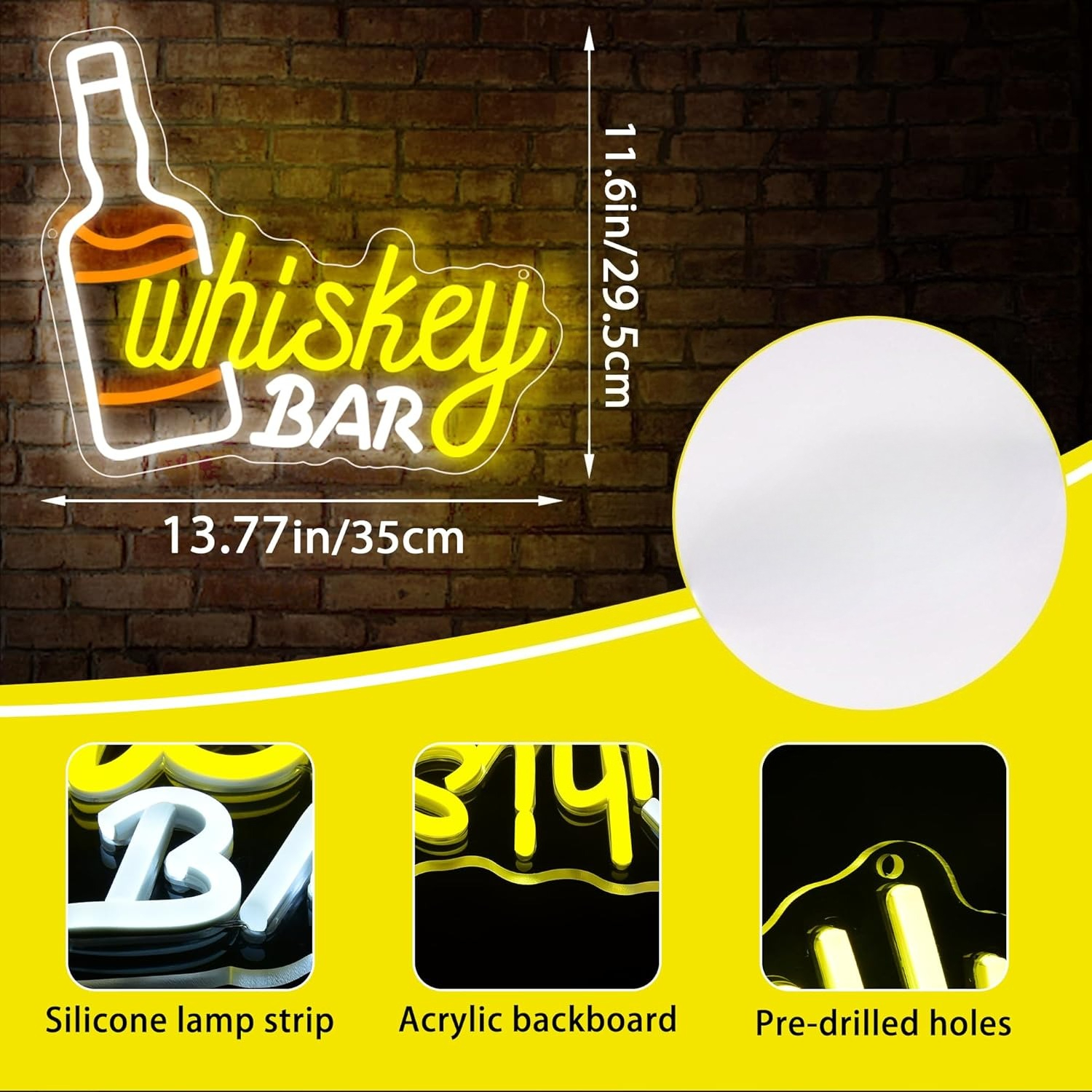 Whiskey Bar Neon Sign Business - Neon Sign Party ulasan dan harga