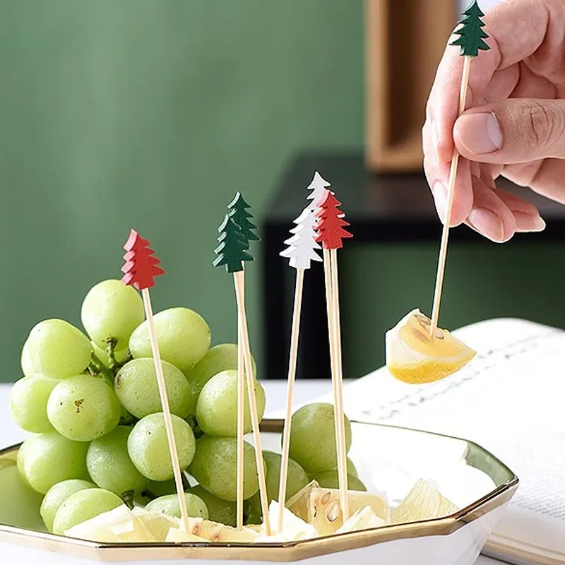 200/50PCS Christmas Fruit Skew - Centerpiece Stick ulasan dan harga