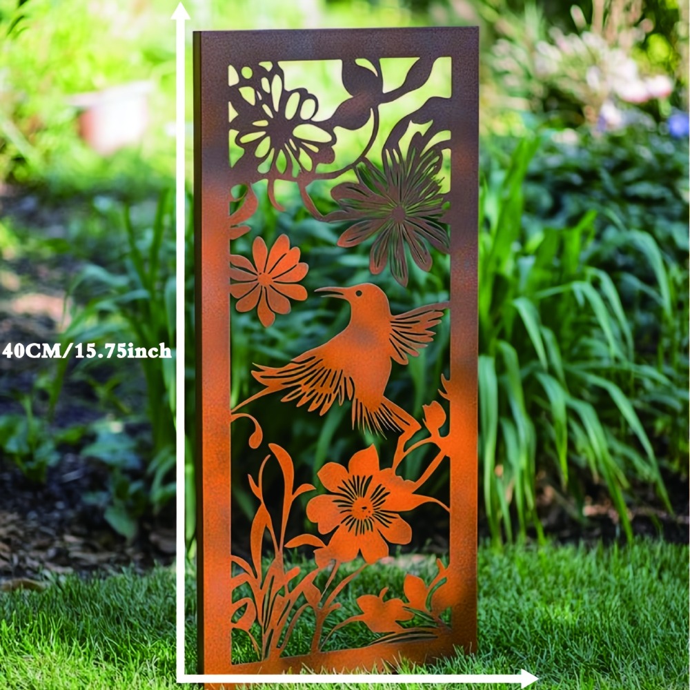 Outdoor 2D Metal Garden Wall P - Flower Wall Panel ulasan dan harga