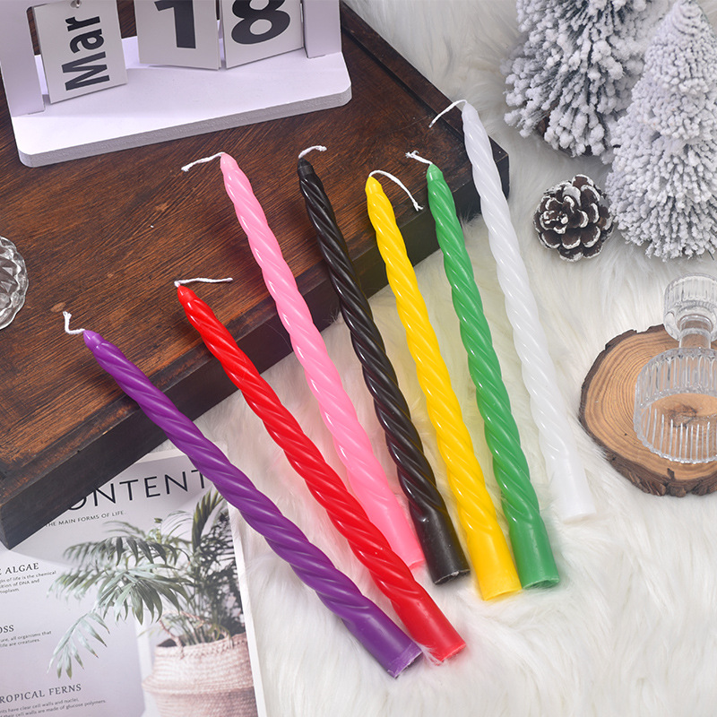 4pcs 20cm Plain Twisted Ribbed - Centerpiece Stick ulasan dan harga