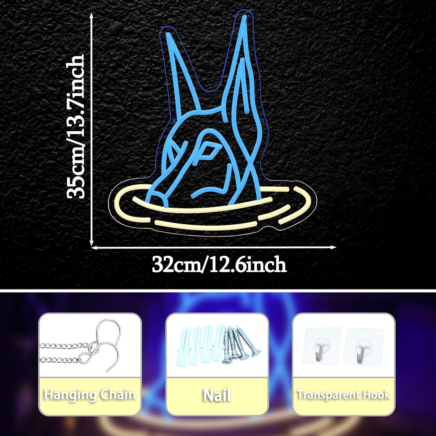 Doberman Dog Neon Sign Art Wal - Neon Sign Party ulasan dan harga