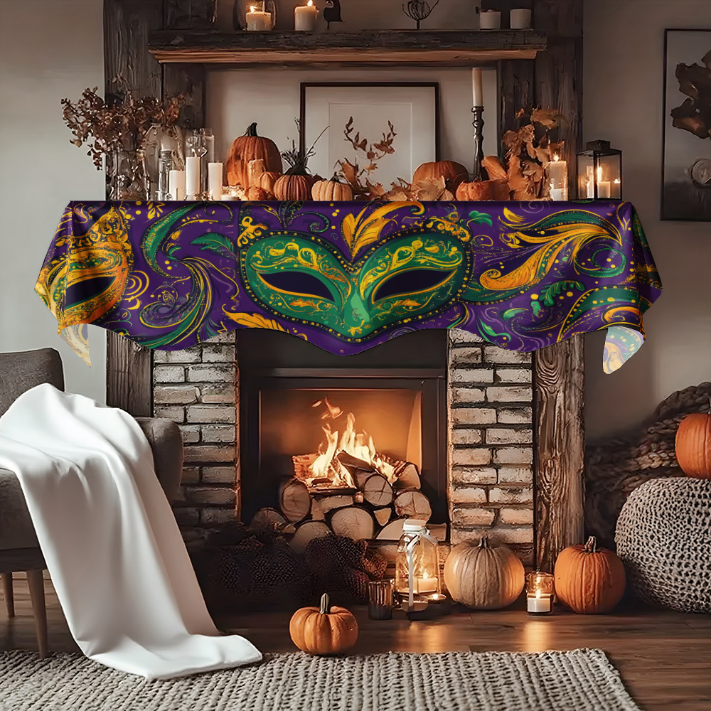 1Pc Carnival Mask Fireplace Sc - Party Banner Gold ulasan dan harga