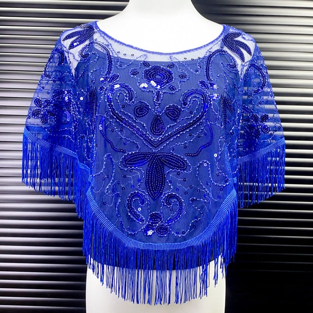 Fashion Sequin Bead Women Tull - Glitter Tablecloth ulasan dan harga