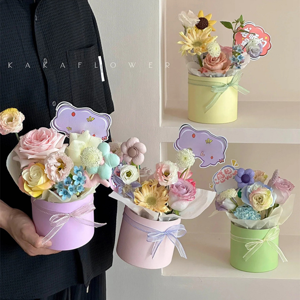 Small Flowers Packing Box Hug  - Event Party Box ulasan dan harga