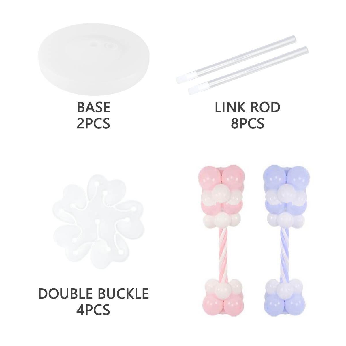 2Sets Balloon Column Stand Kit - Balloon Arch Kit ulasan dan harga