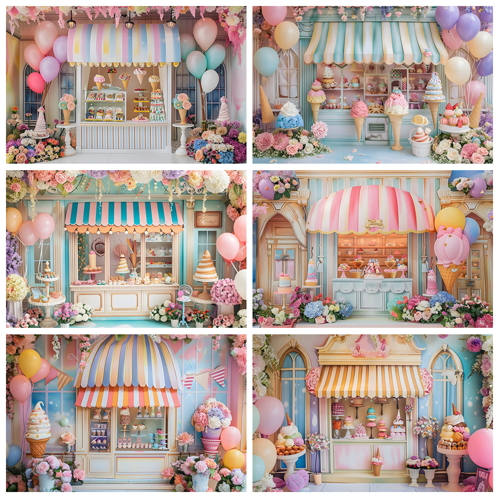 Ice Cream Photography Backgrou - Party Event Supply Store ulasan dan harga