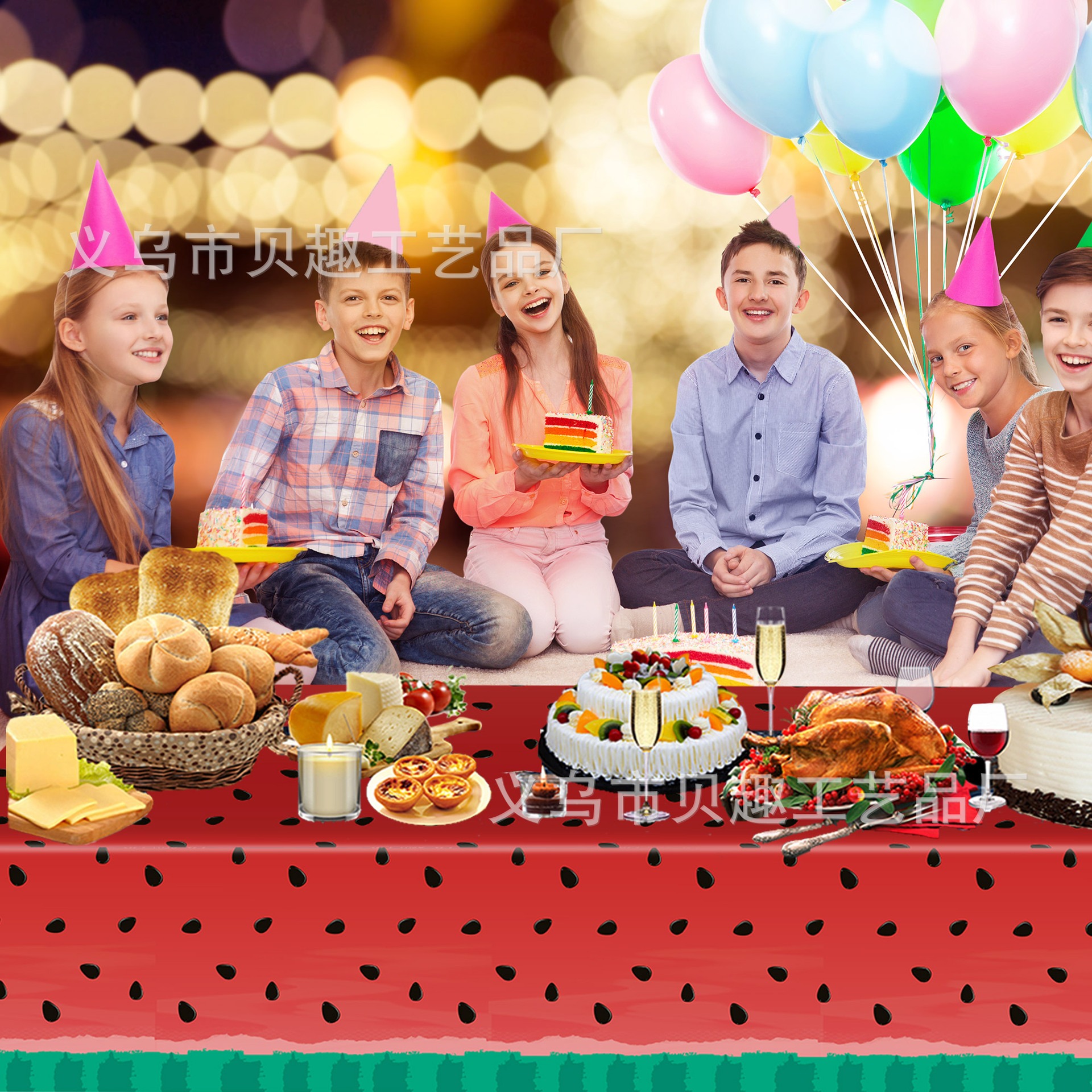 Summer Watermelon Party Tablec - Table Cloth Disposable ulasan dan harga
