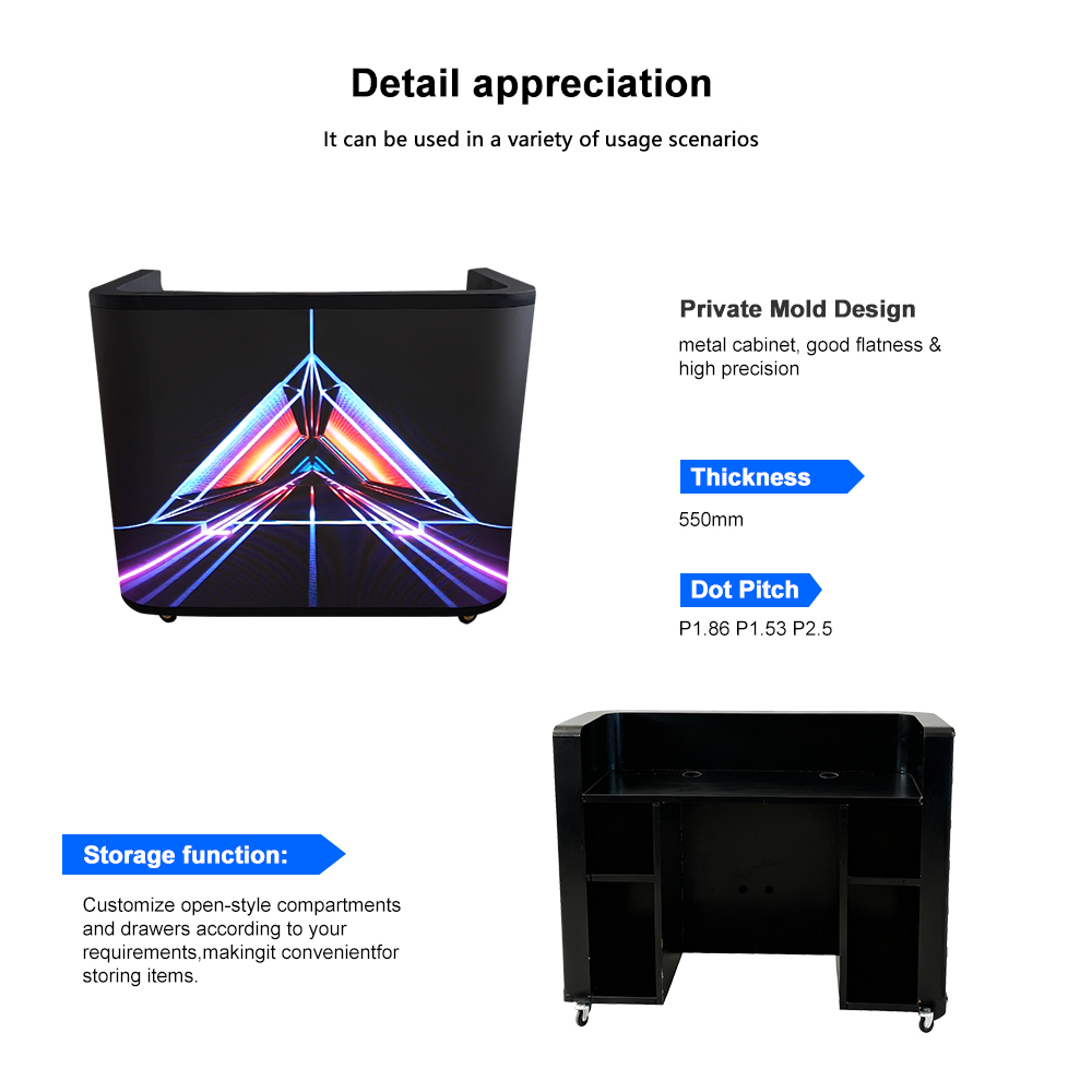 Full-Color P2.5 Front Desk Led - Event Party Dj ulasan dan harga