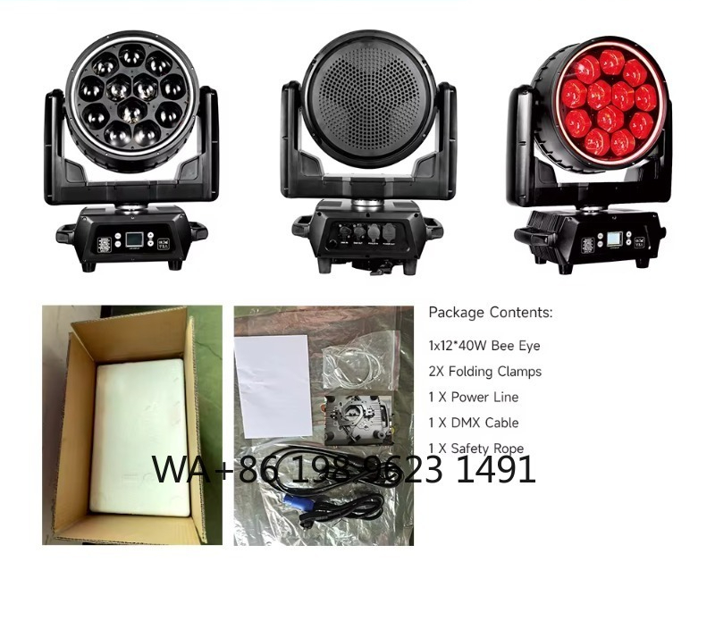 RGBW 4in1 Bee Eyes DMX Moving  - Event Party Dj ulasan dan harga