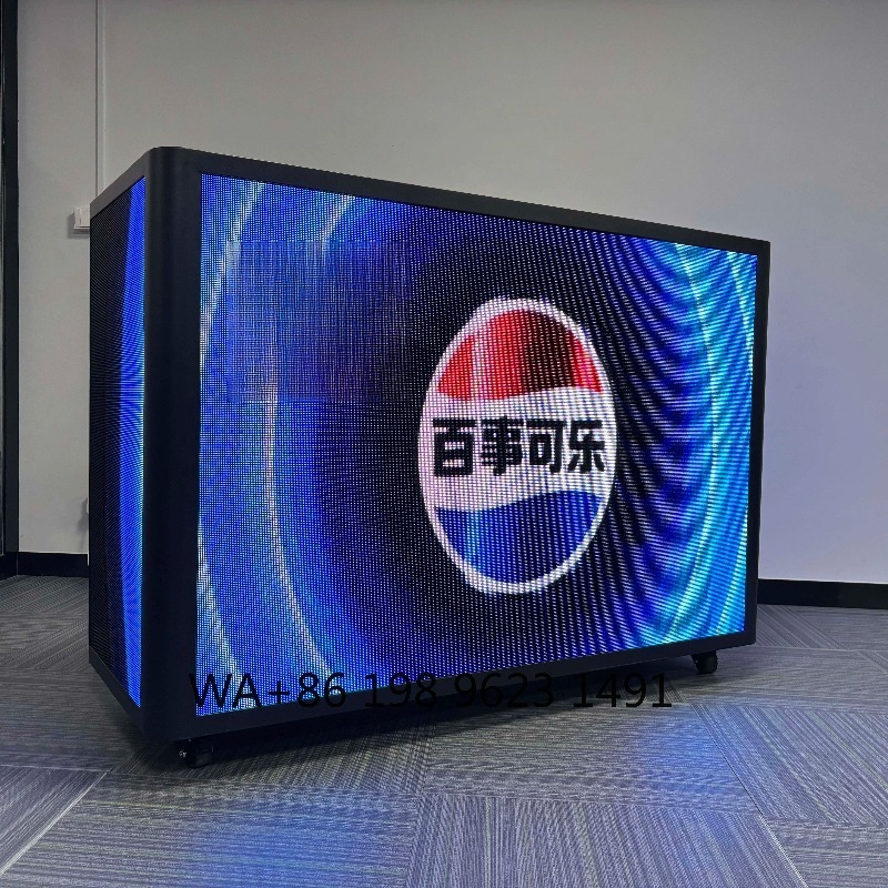 Portable DJ Booth Facade LED V - Event Party Dj ulasan dan harga