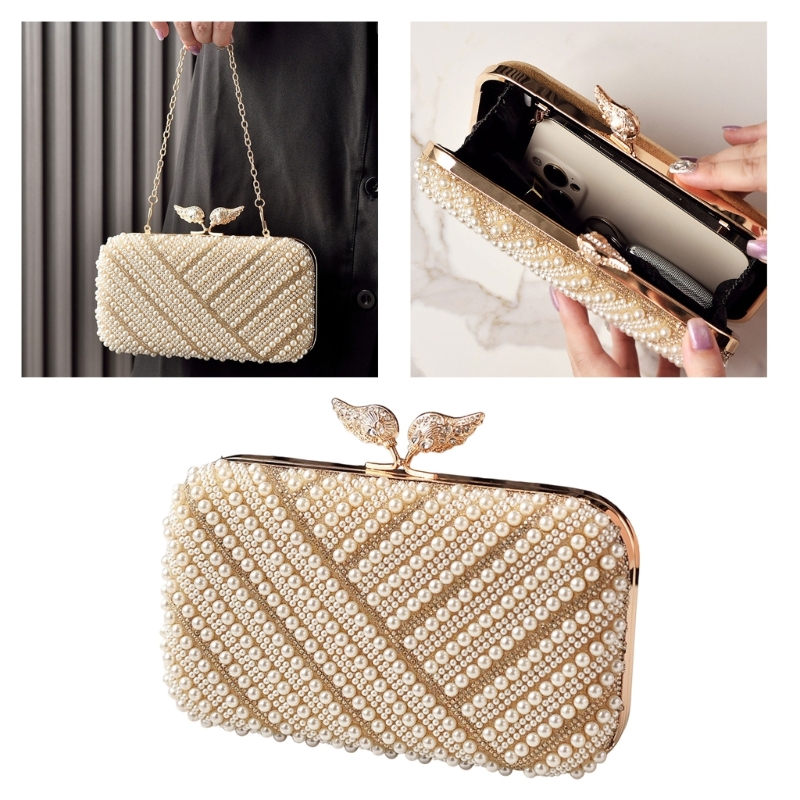 H3CB Elegant Faux Pearls Eveni - Event Party Box ulasan dan harga