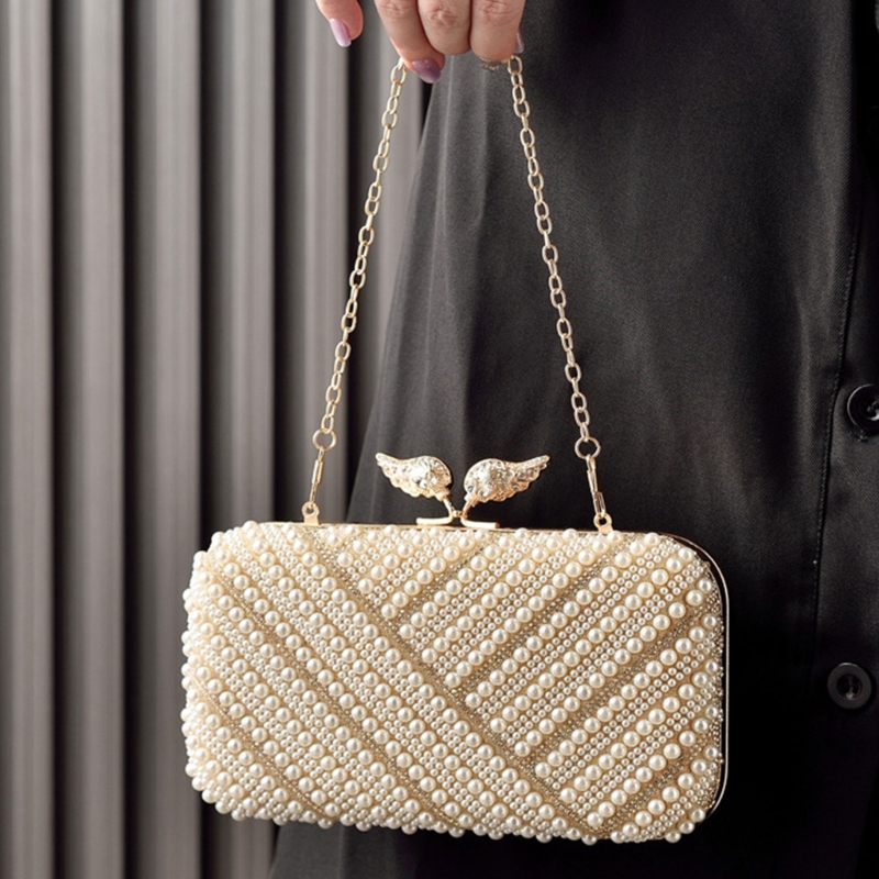 H3CB Elegant Faux Pearls Eveni - Event Party Box ulasan dan harga