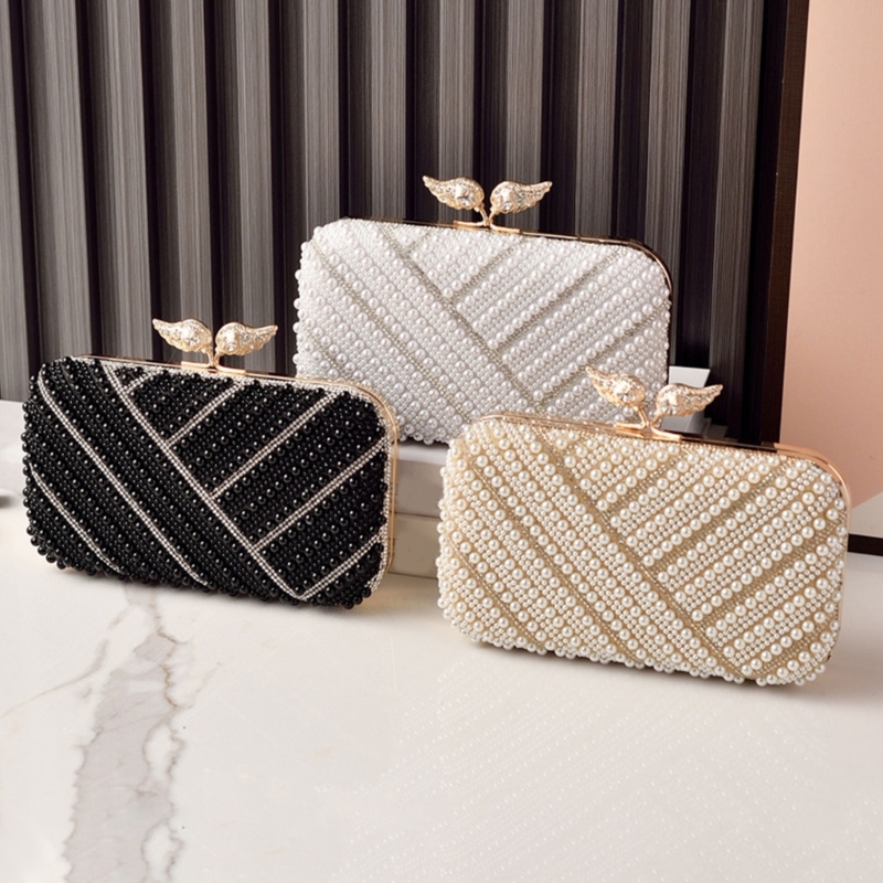 H3CB Elegant Faux Pearls Eveni - Event Party Box ulasan dan harga