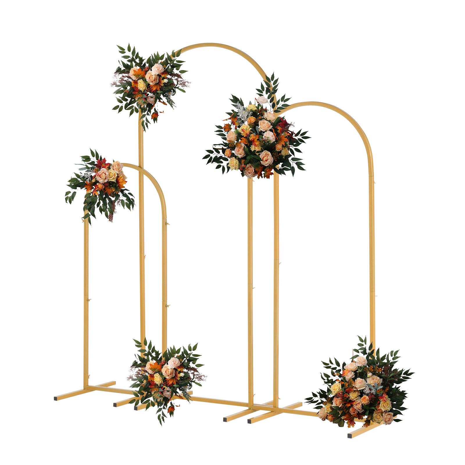 Golden metal balloon arch brac - Balloon Arch Kit ulasan dan harga