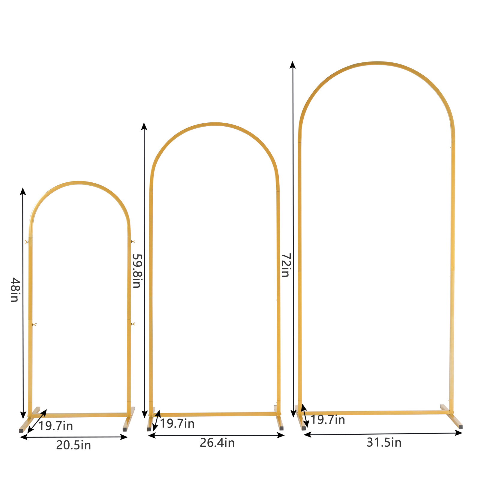 Golden metal balloon arch brac - Balloon Arch Kit ulasan dan harga