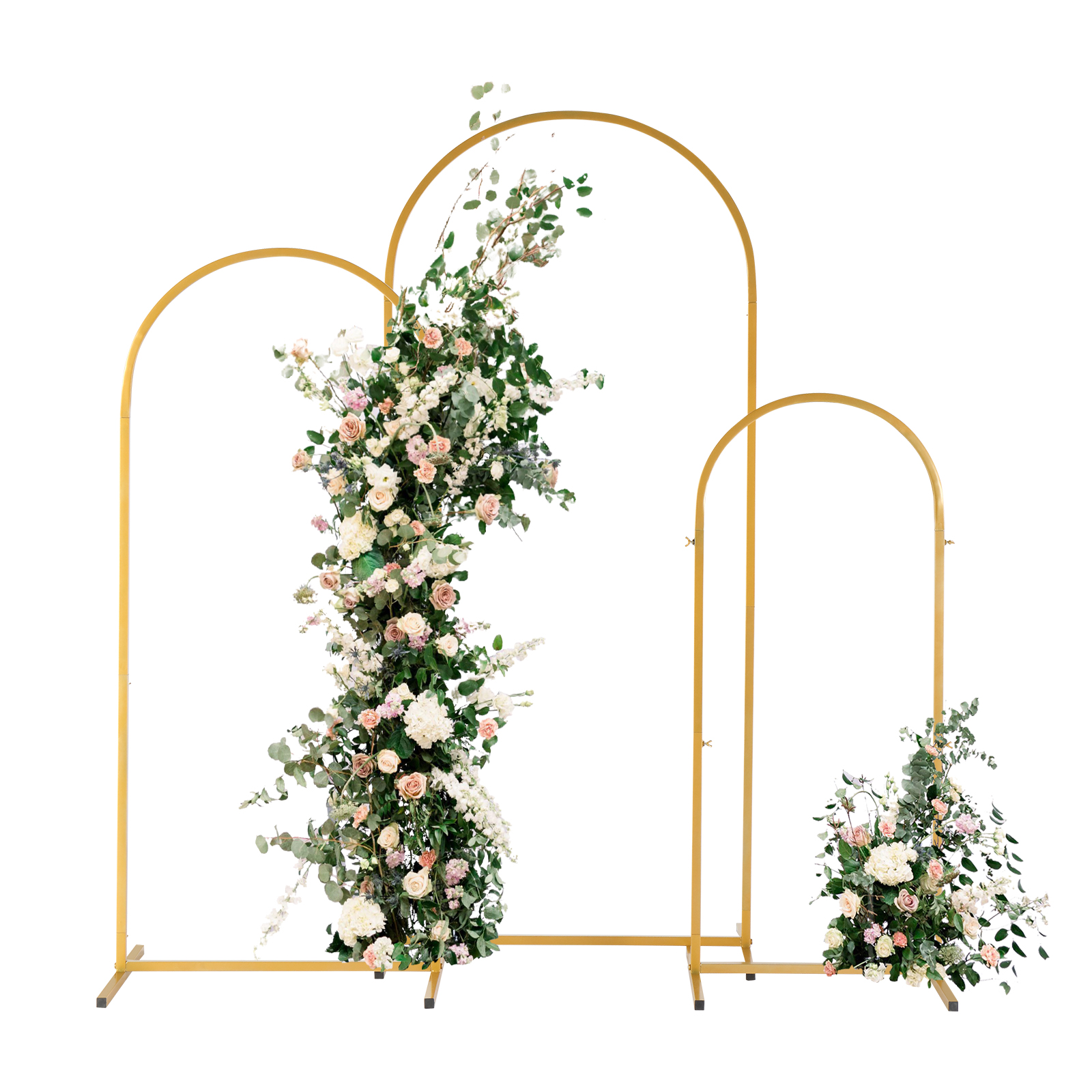 Golden metal balloon arch brac - Balloon Arch Kit ulasan dan harga