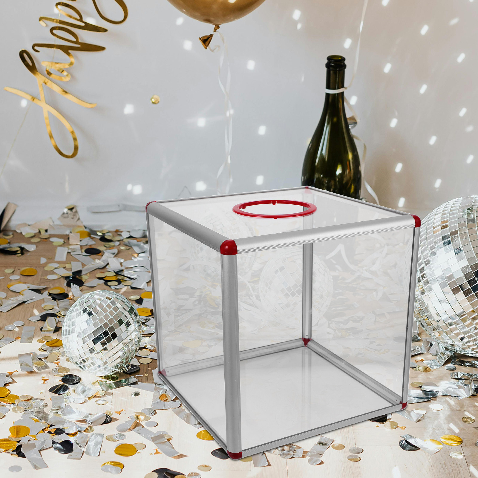 Large Clear Acrylic Raffle Tic - Event Party Box ulasan dan harga