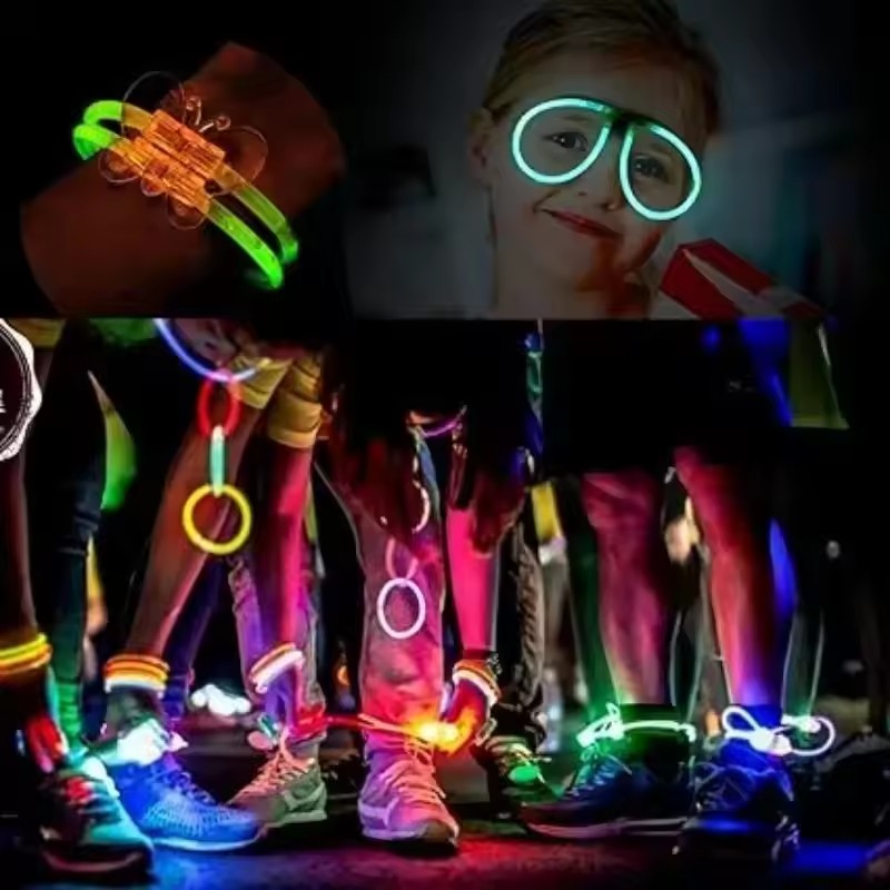 50/100Pcs Fluorescence Sticks  - Cotton Candy Cone ulasan dan harga
