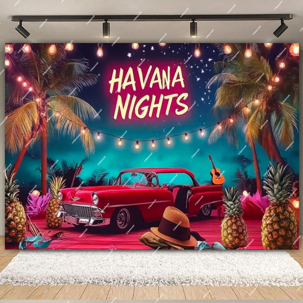 Havana Nights Backdrop Birthda - Dessert Table Backdrop ulasan dan harga