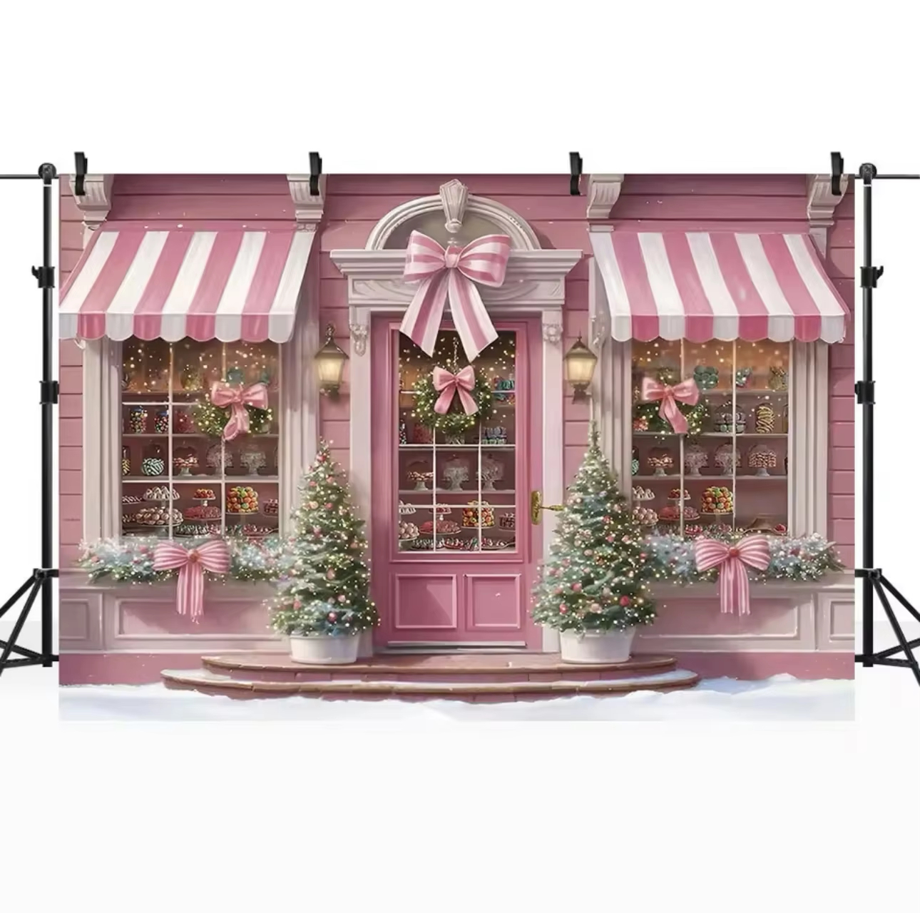 Winter Christmas Window Backgr - Party Event Supply Store ulasan dan harga