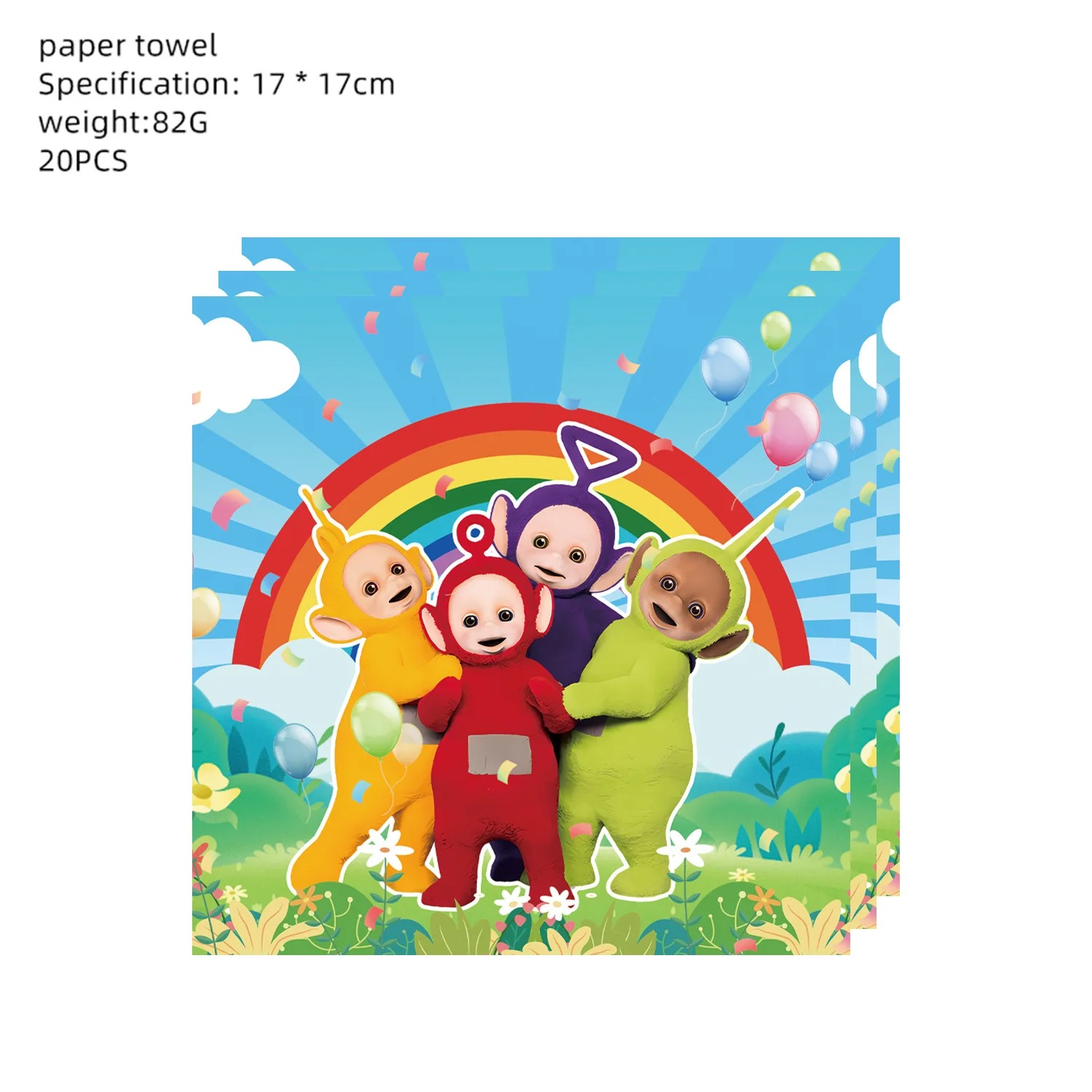 Teletubbies Birthday Party Dec - Table Cloth Disposable ulasan dan harga