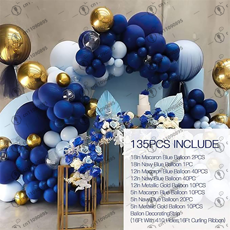 Macaron Blue Balloon Wedding B - Balloon Arch Kit ulasan dan harga