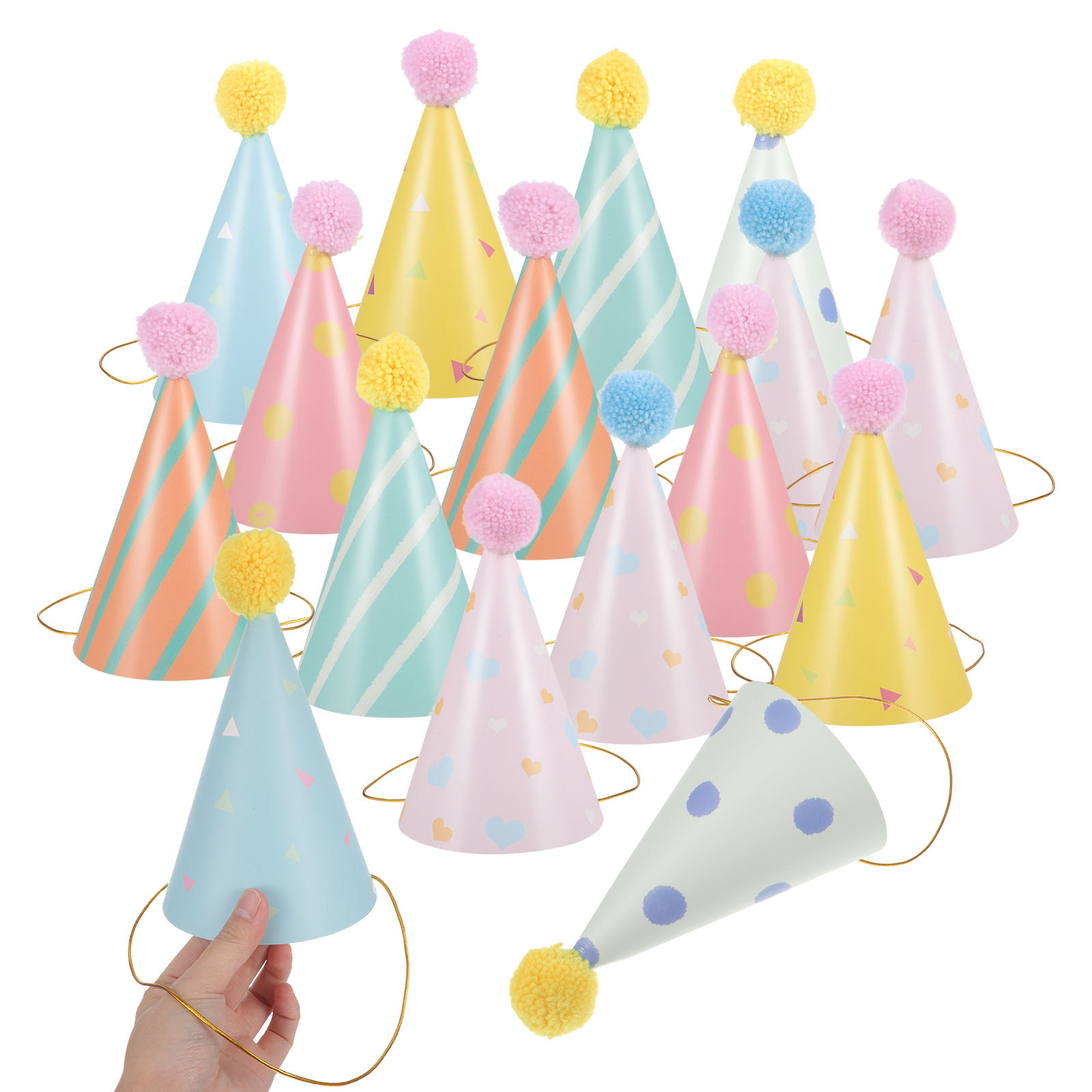 14Pcs Birthday Hats Paper Cone - Party Hat Cone ulasan dan harga