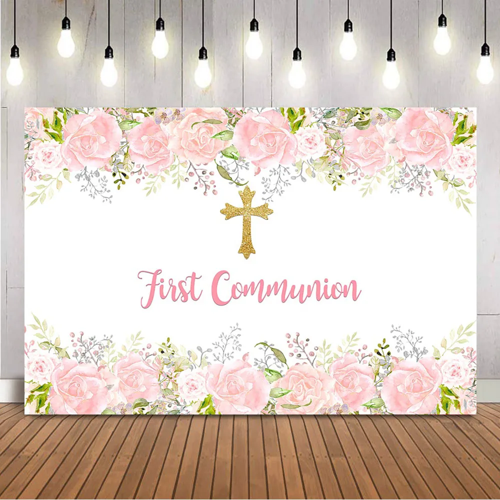 First Holy Communion Birthday  - Dessert Table Backdrop ulasan dan harga