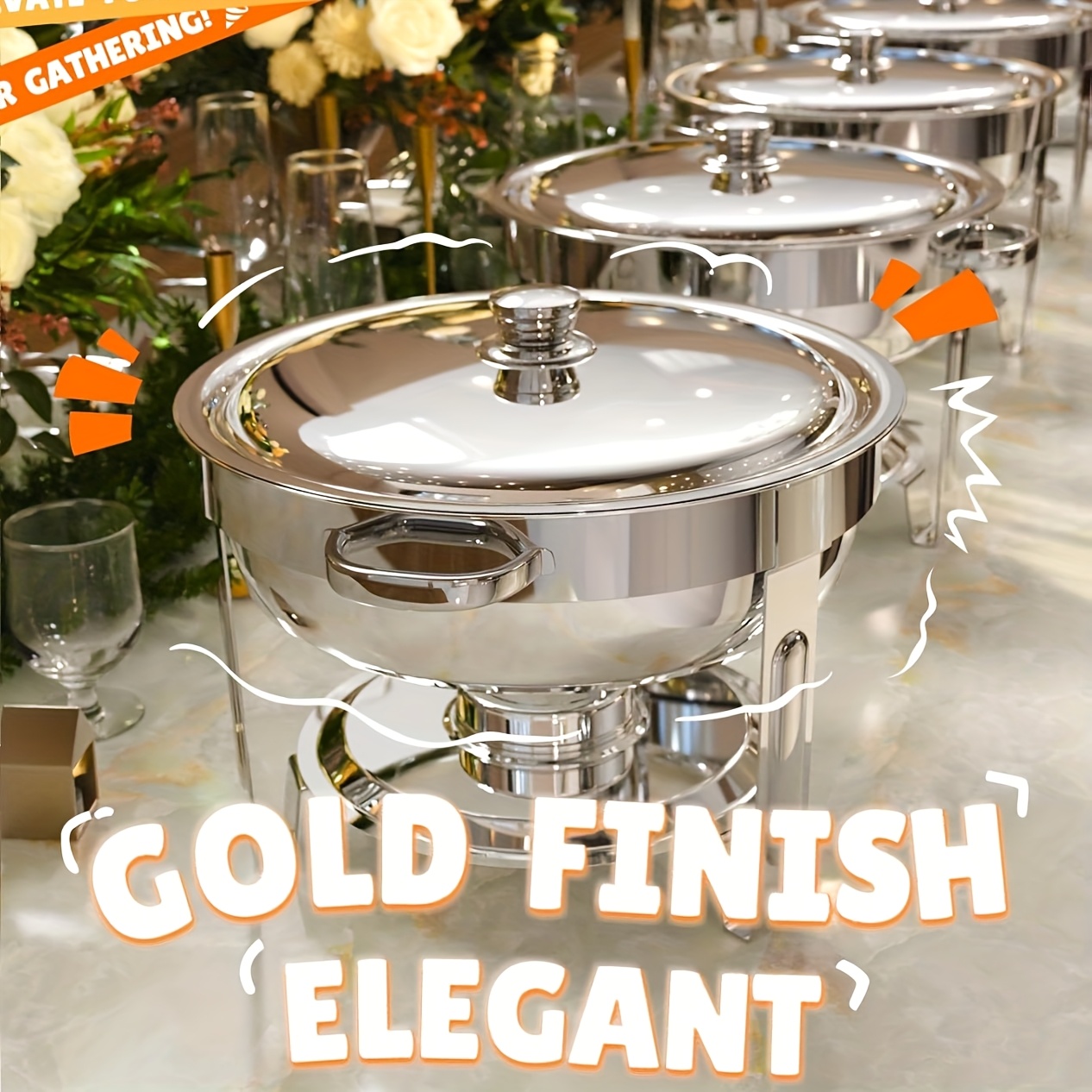 6/9QT Chafing Dishes For Buffe - Event & Party Supply ulasan dan harga