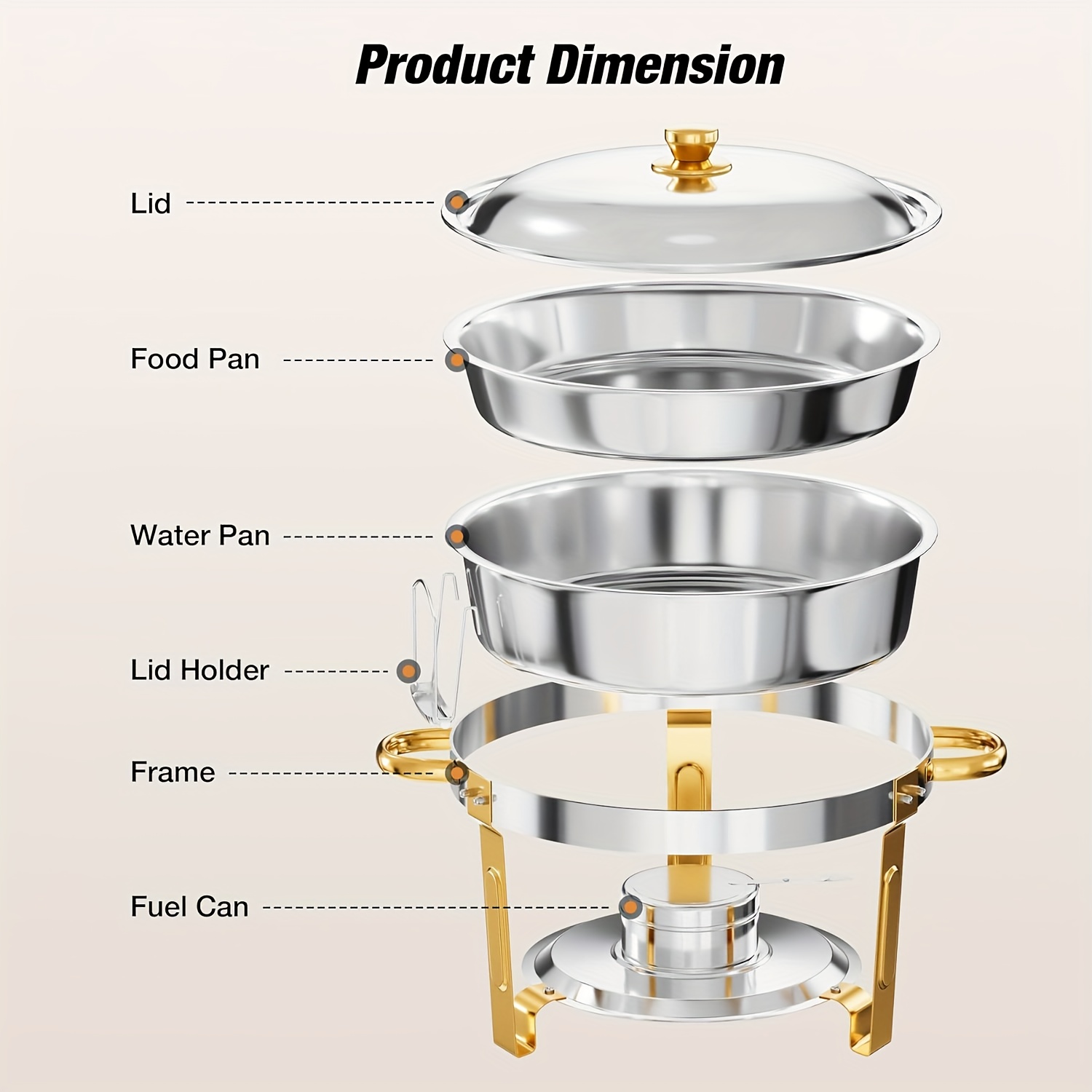 6/9QT Chafing Dishes For Buffe - Event & Party Supply ulasan dan harga